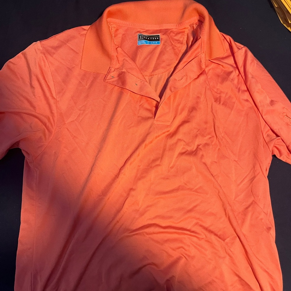 PGA Tour Bright Pink Polo Shirt